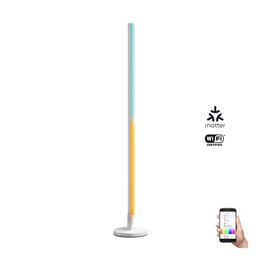 WiZ - Lámpara de pie LED RGBW regulable POLO LED/13W/230V 2200-6500K Wi-Fi