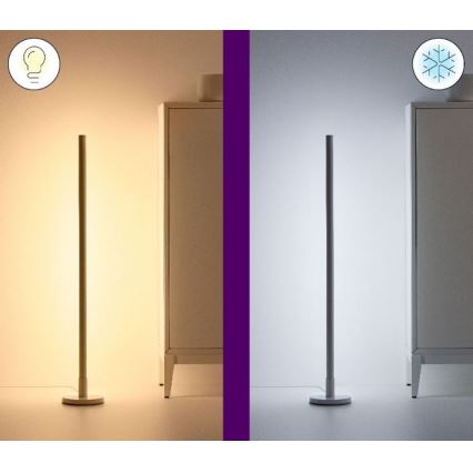 WiZ - Lámpara de pie LED RGBW regulable POLO LED/13W/230V 2200-6500K Wi-Fi