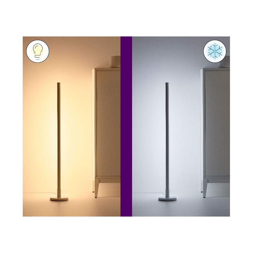 WiZ - Lámpara de pie LED RGBW regulable POLO LED/13W/230V 2200-6500K Wi-Fi