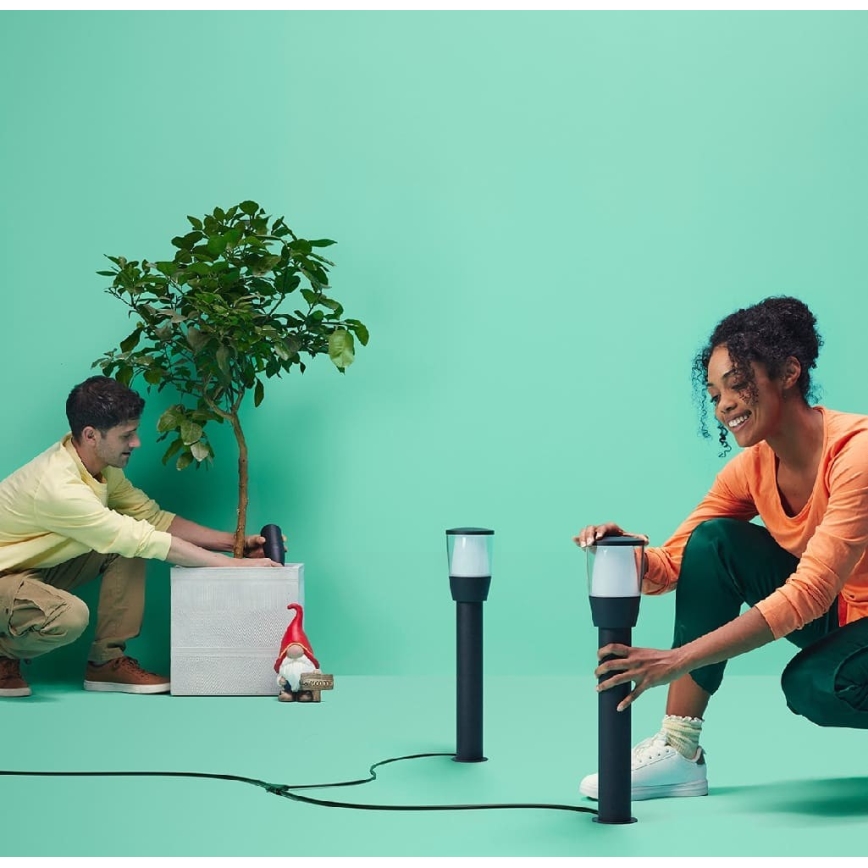 WiZ - Lámpara LED RGBW exterior regulable ELPAS LED/4,8W/12/230V 2700-5000K IP65 Wi-Fi