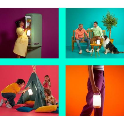 WiZ - Lámpara portátil LED RGBW regulable MOBILE LED/13,5W/5V 2200-6500K Wi-Fi
