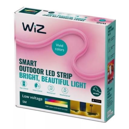 WiZ - LED RGBW Regulable exterior Cinta 5m LED/24W/230V 2700-5000K Wi-Fi IP65