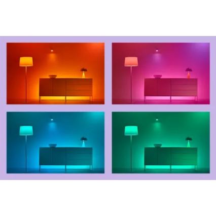 WiZ - Pack de 2 luminarias LED RGBIC regulables GRADIENT LED/8,2W/230V 2700-6500K Wi-Fi