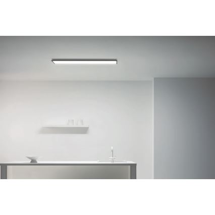 WiZ - Panel LED regulable SUPERSLIM LED/36W/230V 2700-6500K Wi-Fi negro
