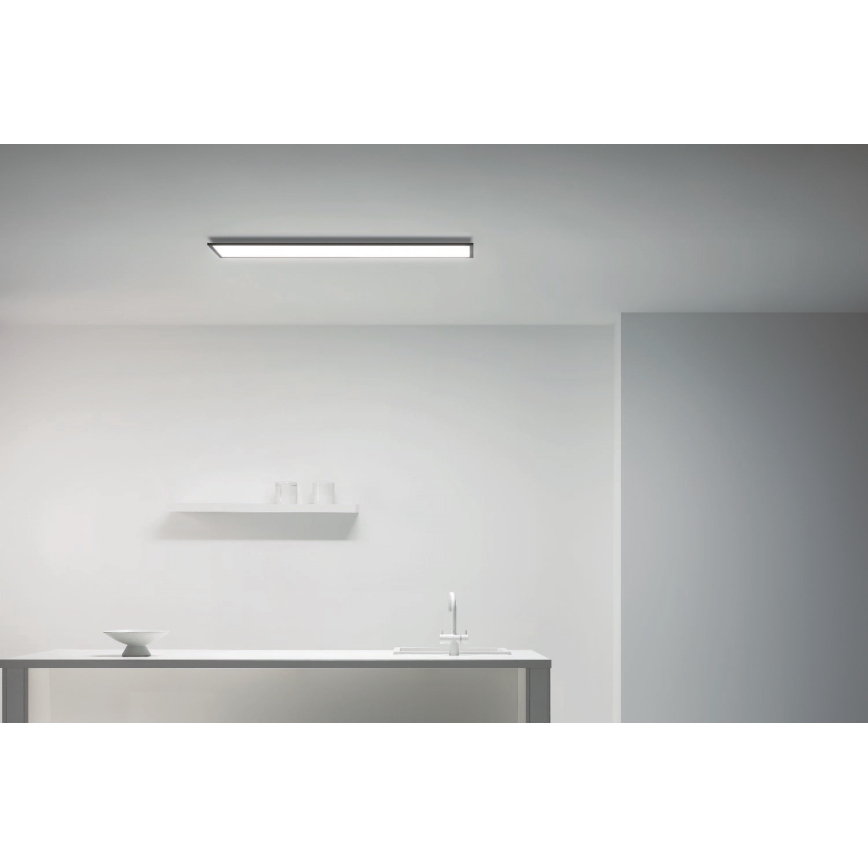 WiZ - Panel LED regulable SUPERSLIM LED/36W/230V 2700-6500K Wi-Fi negro