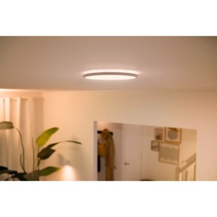 WiZ - Plafón LED regulable SUPERSLIM LED/16W/230V 2700-6500K Wi-Fi blanco