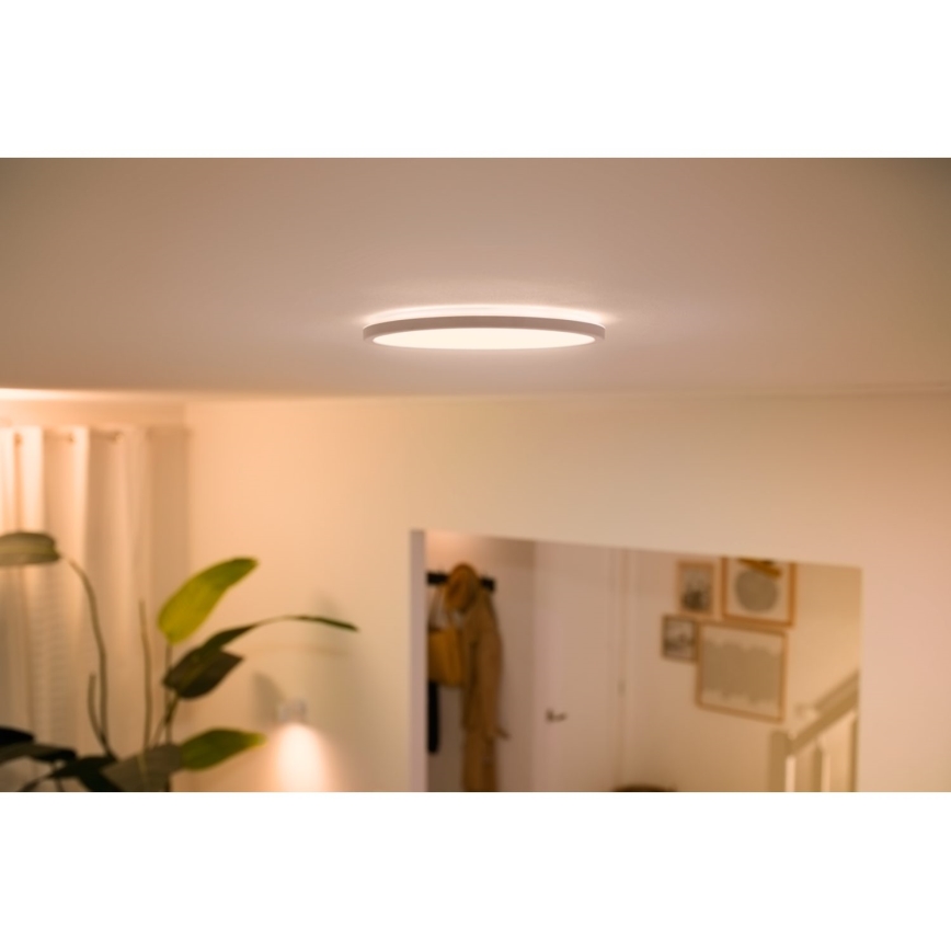 WiZ - Plafón LED regulable SUPERSLIM LED/16W/230V 2700-6500K Wi-Fi blanco