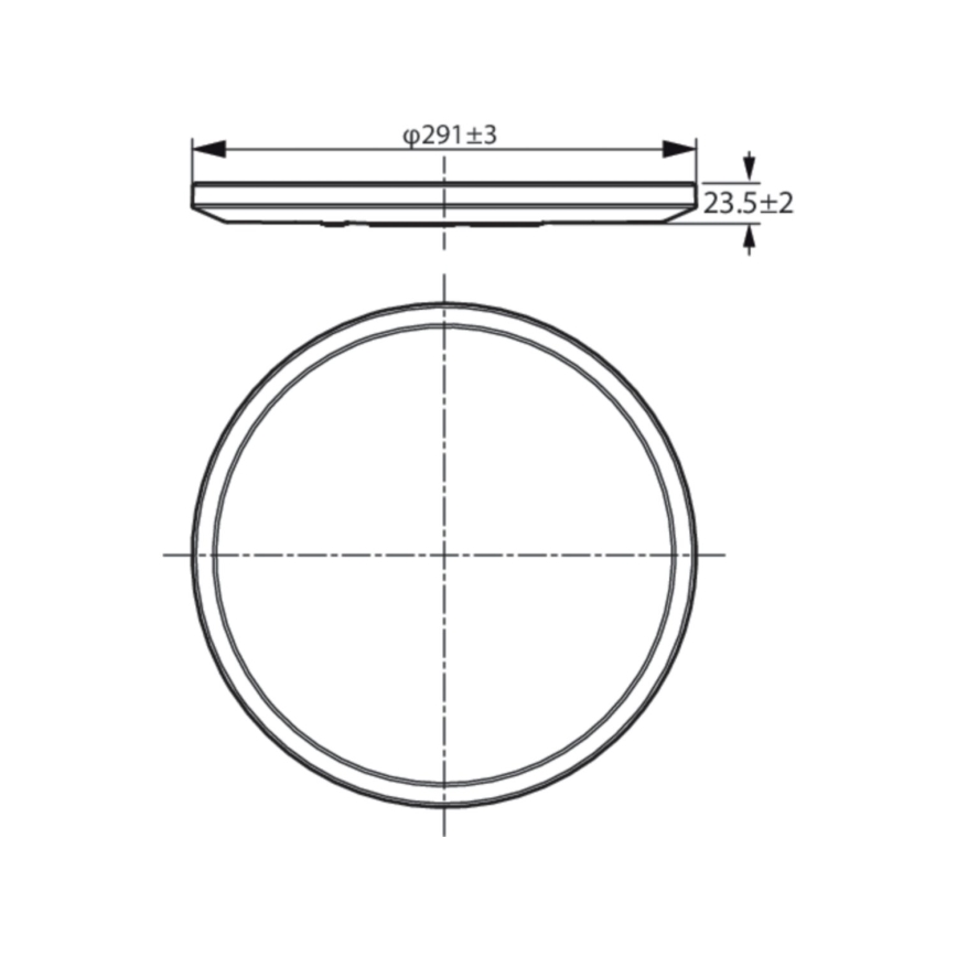 WiZ - Plafón LED regulable SUPERSLIM LED/16W/230V 2700-6500K Wi-Fi negro
