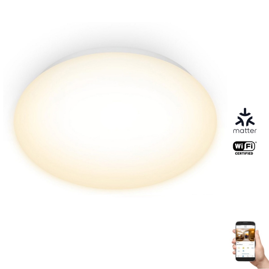WiZ - Plafón LED regulable SUPERSLIM LED/17W/230V 2700K Wi-Fi