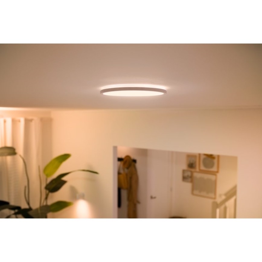 WiZ - Plafón LED regulable SUPERSLIM LED/22W/230V 2700-6500K Wi-Fi blanco