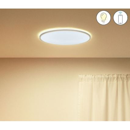 WiZ - Plafón LED regulable SUPERSLIM LED/22W/230V 2700-6500K Wi-Fi blanco