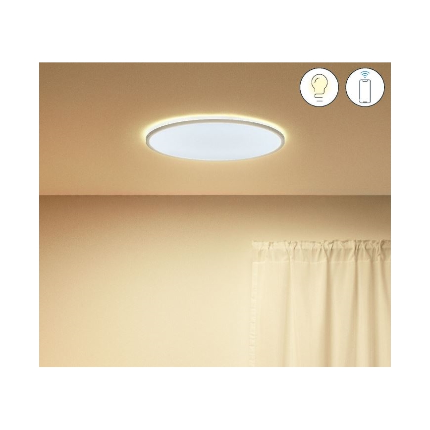 WiZ - Plafón LED regulable SUPERSLIM LED/22W/230V 2700-6500K Wi-Fi blanco