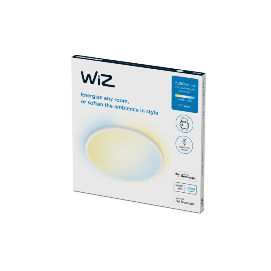 WiZ - Plafón LED regulable SUPERSLIM LED/22W/230V 2700-6500K Wi-Fi blanco