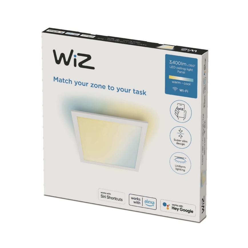 WiZ - Plafón LED regulable SUPERSLIM LED/36W/230V 2700-6500K Wi-Fi blanco