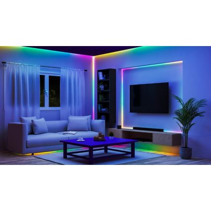 WiZ - Tira LED RGBIC Regulable 10m LED/21W/230V 2700-6500K Wi-Fi