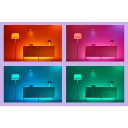 WiZ - Tira LED RGBIC regulable 4 m LED/10,2W/5V 2700-6500K Wi-Fi