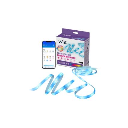WiZ - Tira LED RGBW regulable 10m LED/12W/230V 2700-6500K Wi-Fi