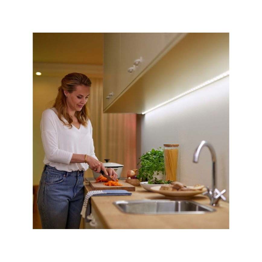 WiZ - Tira LED RGBW regulable 1m LED/11W/12V 2700-6500K Wi-Fi