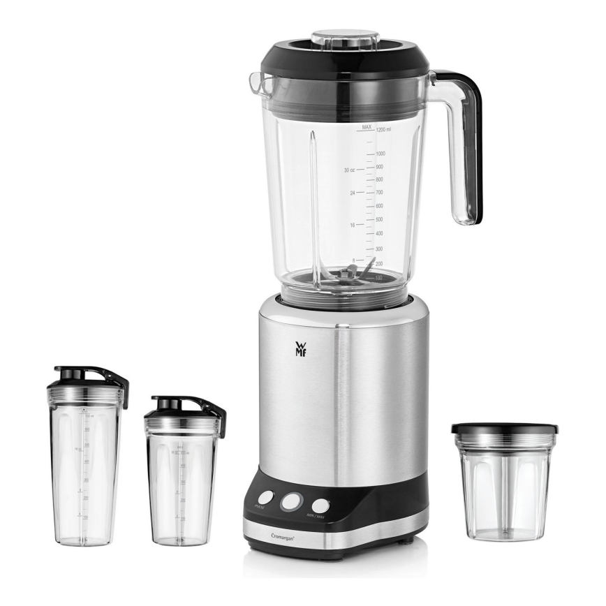 WMF - Batidora de mesa multifuncional KULT X 900W/230V acero inoxidable