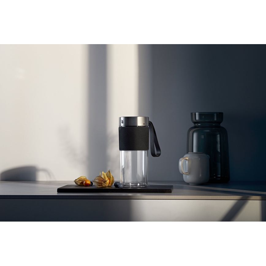 WMF - Batidora de viaje para smoothies KITCHENminis 50W/7,4V 1200 mAh acero inoxidable
