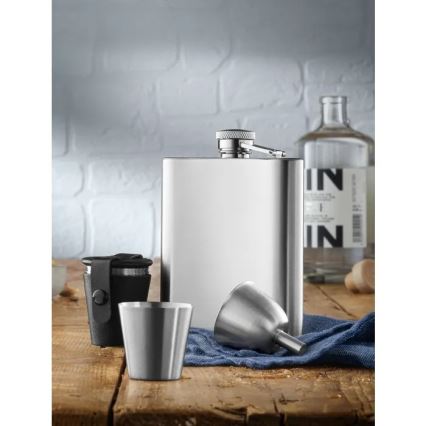 WMF - Conjunto de petaca y vasos de chupito MANHATTAN, 6 uds.