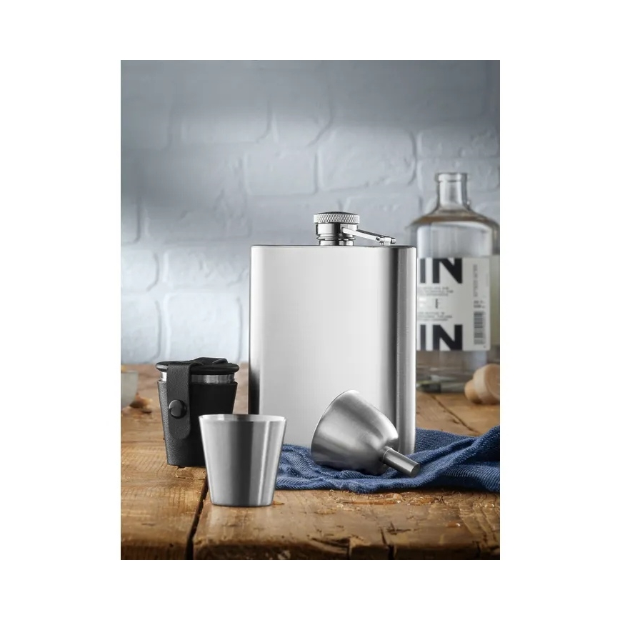 WMF - Conjunto de petaca y vasos de chupito MANHATTAN, 6 uds.