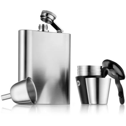 WMF - Conjunto de petaca y vasos de chupito MANHATTAN, 6 uds.