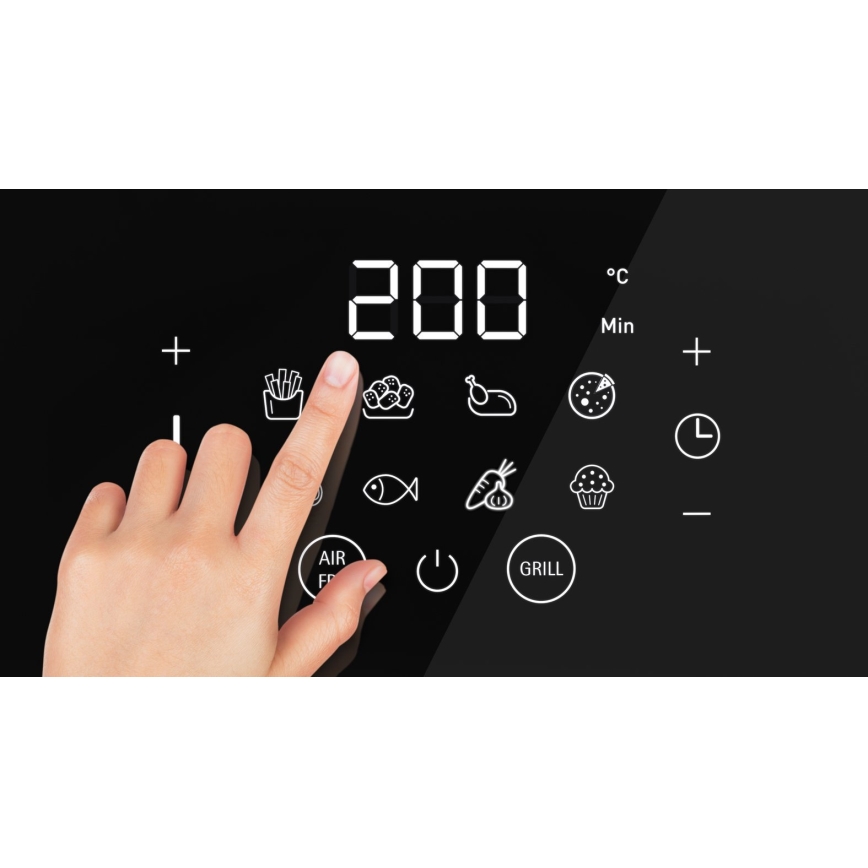 WMF - Freidora de aire caliente MULTI TASTE 1550W/230V negro