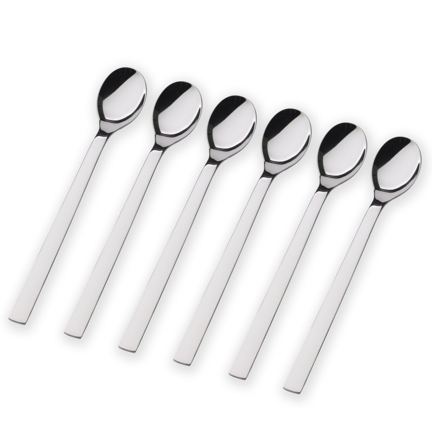WMF - SET de 6 cucharillas para latte macchiato NUOVA de acero inoxidable