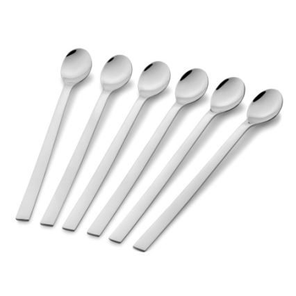 WMF - Juego de 6 cucharillas largas NUOVA para long drinks