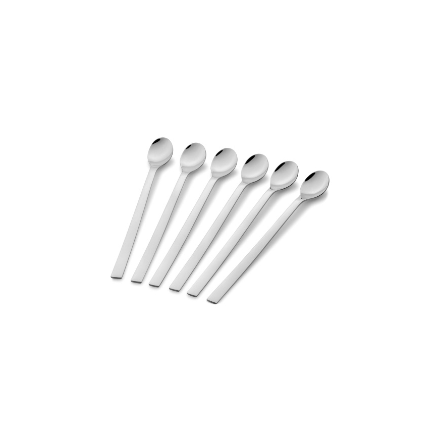 WMF - Juego de 6 cucharillas largas NUOVA para long drinks