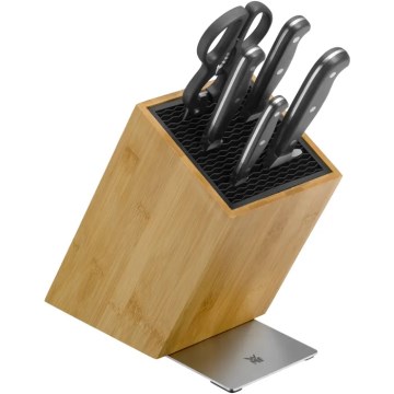 WMF - Juego de 6 cuchillos de cocina con bloque SPITZENKLASSE PLUS