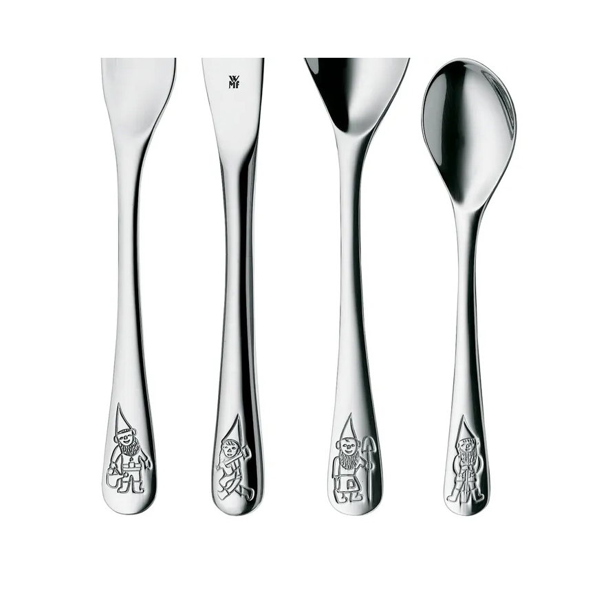 WMF - Juego de cubiertos para niños TRPASLÍCI, 4 piezas