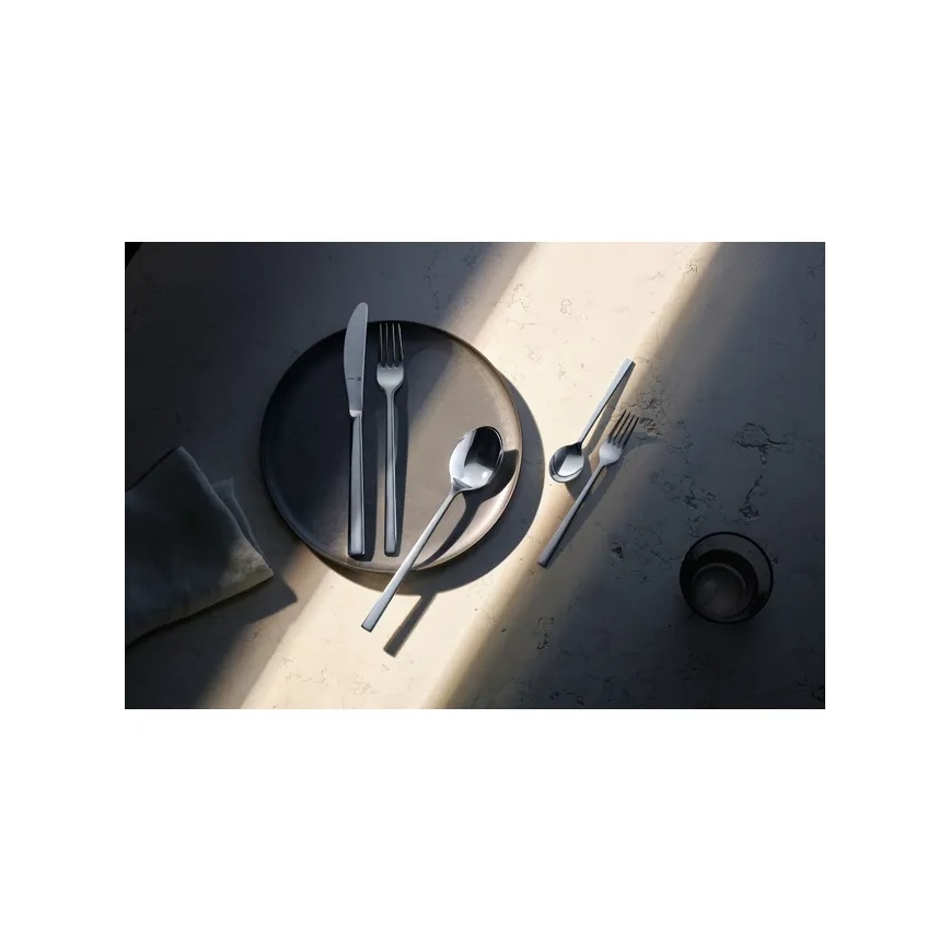 WMF - Juego de cubiertos SONIC de acero inoxidable, 66 piezas