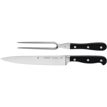 WMF - Juego de cuchillo y tenedor para carne SPITZENKLASSE PLUS, 2 unidades