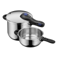 WMF - Juego de ollas a presión 6,5 l + 3 l PERFECT PLUS acero inoxidable