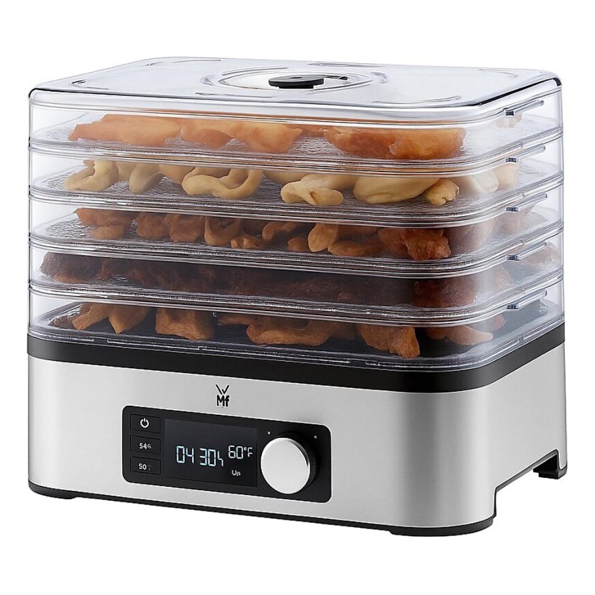 WMF - Secador de alimentos con termorregulación KITCHENminis 220W/230V acero inoxidable