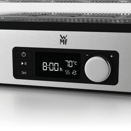 WMF - Secador de alimentos con termorregulación KITCHENminis 220W/230V acero inoxidable