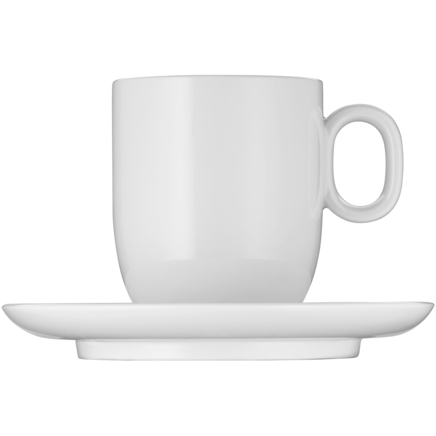 WMF - SET 2x Taza para café crème con un platillo BARISTA 170 ml blanco