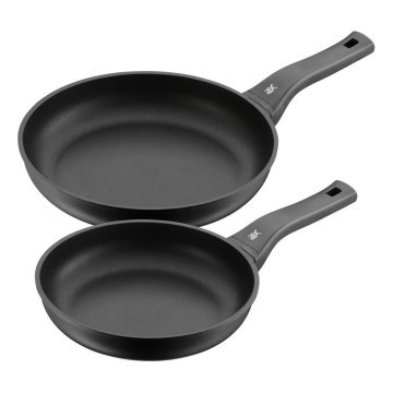 WMF - Set de 2 sartenes PERMADUR EXCELLENT Ø 24/28 cm, negro