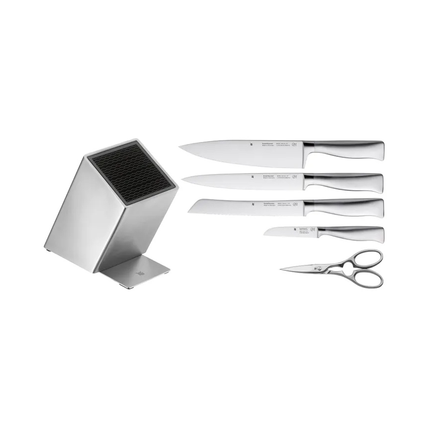 WMF - Set de 6 cuchillos de cocina con bloque GRAND GOURMET