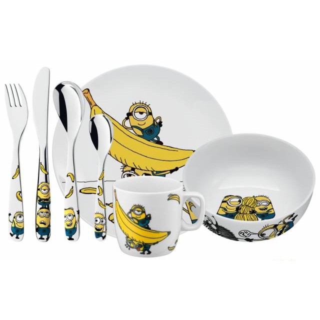 WMF - Set de comedor infantil MIMONI de 7 piezas