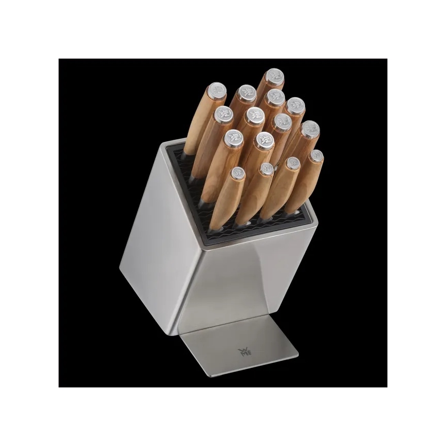 WMF - Set de cuchillos de cocina con bloque GRAND WOOD, 6 piezas