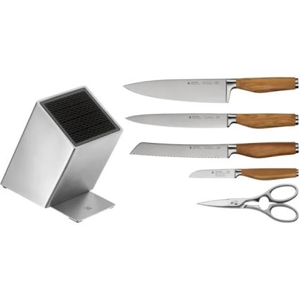 WMF - Set de cuchillos de cocina con bloque GRAND WOOD, 6 piezas