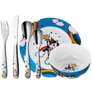 WMF - Set de vajilla infantil UNICORNIO 6 piezas