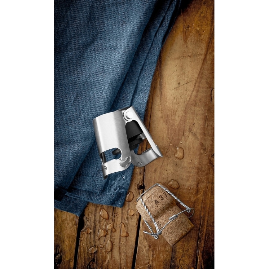 WMF - Tapón para champán CLEVER & MORE 4x5 cm acero inoxidable