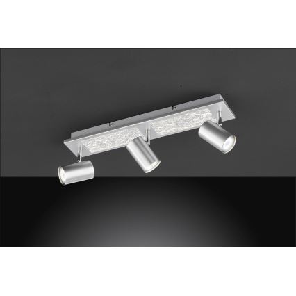 Wofi 11591 - Foco LED empotrable BALI 3xGU10/5W/230V + 2xLED/6W/230V 3000K