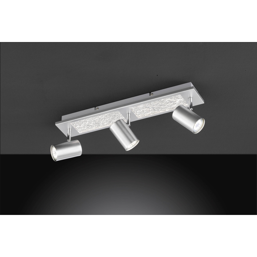 Wofi 11591 - Foco LED empotrable BALI 3xGU10/5W/230V + 2xLED/6W/230V 3000K
