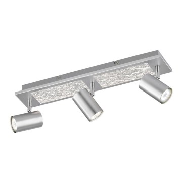 Wofi 11591 - Foco LED empotrable BALI 3xGU10/5W/230V + 2xLED/6W/230V 3000K