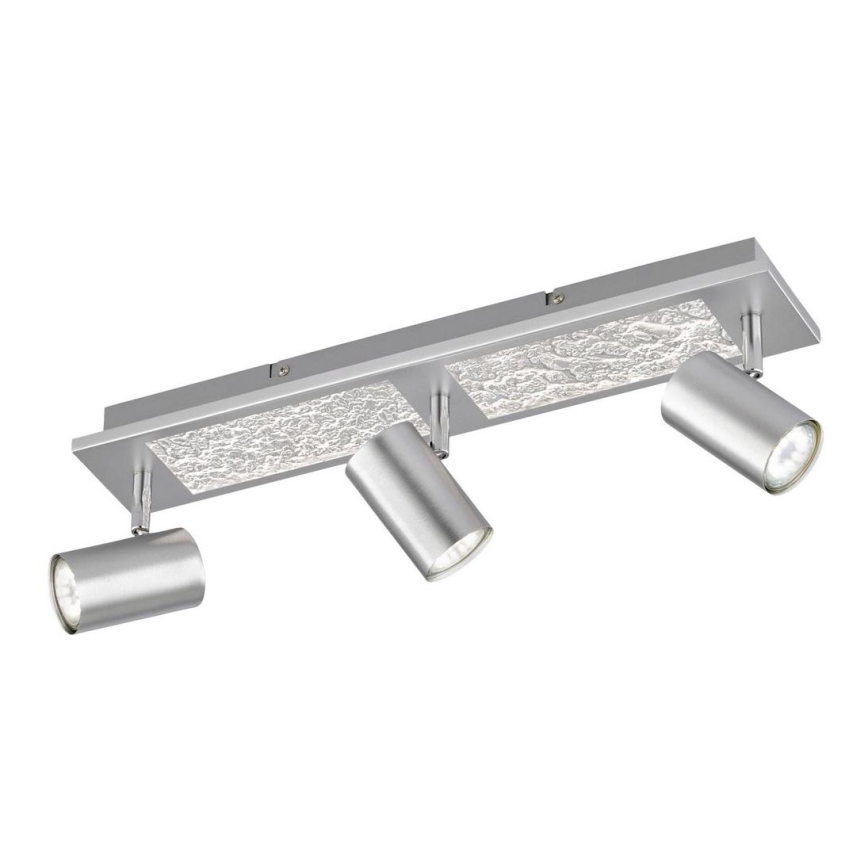 Wofi 11591 - Foco LED empotrable BALI 3xGU10/5W/230V + 2xLED/6W/230V 3000K